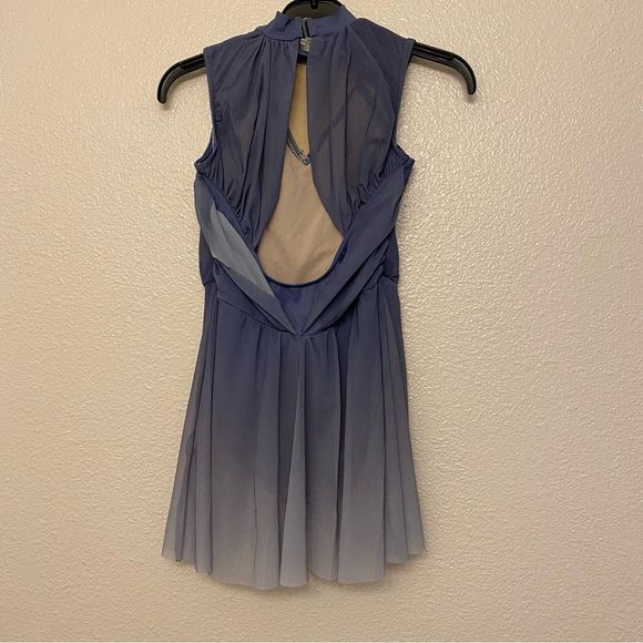 Weissman Blue Dance Costume with Star Accents - Picture 3 of 11